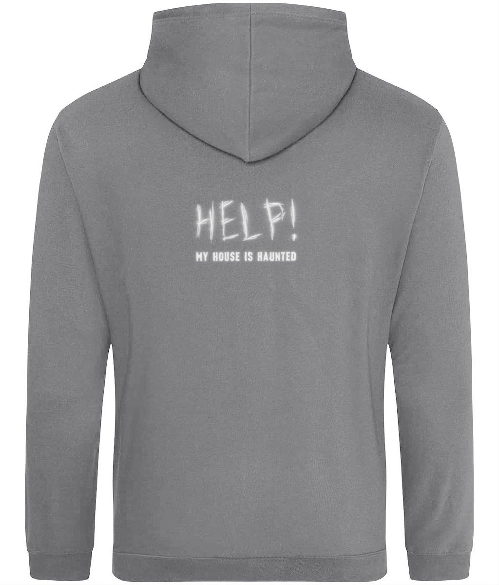 Help! My House Is Haunted Grey Hoodie